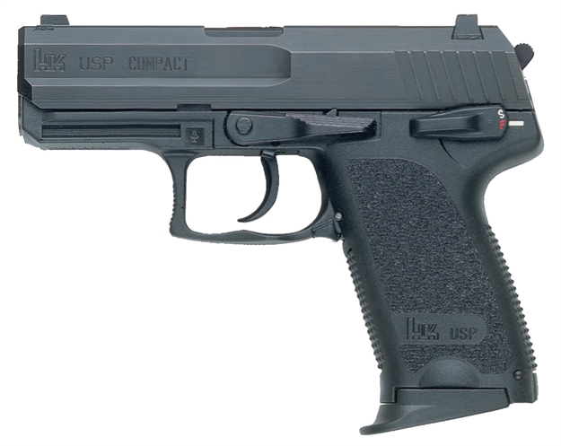 Picture of Heckler & Koch 81000340 Usp V7 Lem Compact 40 S&W 12+1 3.58" Black Polygonal Rifled Barrel, Black Serrated Slide, Black Polymer Frame, Black Polymer Grip, Ambidextrous M704037A5 642230247536