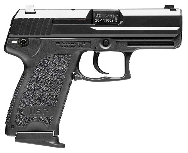 Picture of  Heckler & Koch 81000342 Usp V7 Lem Compact 40 S&W 10+1 3.58" Black Polygonal Rifled Barrel, Black Serrated Slide Black Polymer Frame, Black Polymer Grip, Ambidextrous 642230260764