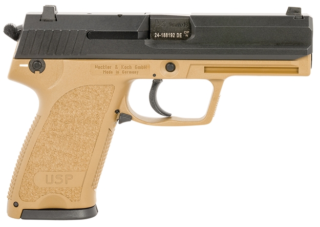 Picture of  Heckler & Koch 81000353 Usp9  Tac  9Mm   2-15R Fde     V1 642230259737
