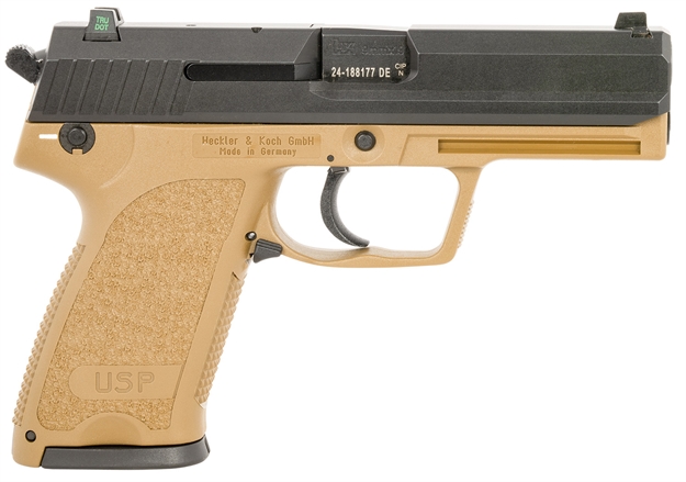 Picture of  Heckler & Koch 81000356 Usp9  Tac  9Mm   3-10R Fde  NS V1