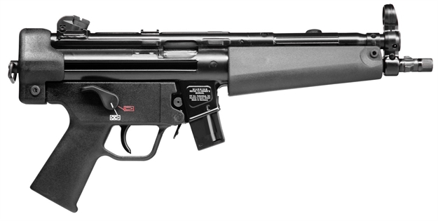 Picture of  Heckler & Koch 81000478 Sp5  9Mm Luger Caliber With 8.86" Barrel, 10+1 Capacity, Overall Black Finish & Polymer Grip Includes 2 Mags 642230259812