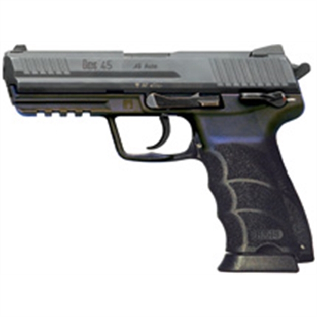 Picture of Heckler & Koch 81000026 Heckler & Koch45 V1 *Ma Compliant Full Size Frame 45 Acp 10+1 4.46" Black Polygonal Rifled Barrel, Serrated Steel Slide, Polymer Frame W/Picatinny Rail & Polymer Grip, Ambidextrous 745001-A5