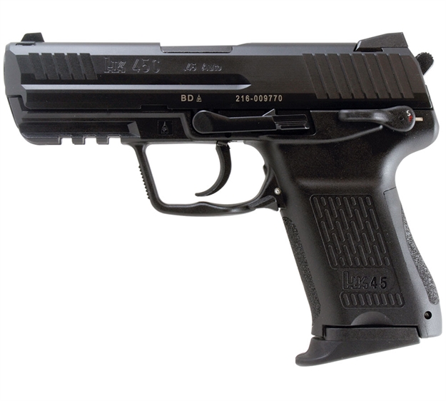 Picture of Heckler & Koch 81000018 Heckler & Koch45 Compact V1 *Ma Compliant 45 Acp 3.94" 8+1 (2) Black Black Steel Slide Black Interchangeable Backstrap Grip 745031-A5 642230244719