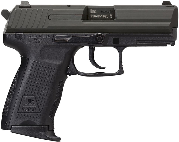 Picture of Heckler & Koch P2000 V3 Da/Sa 40Sw 3.66" Bbl 2-12Rd Black 81000049