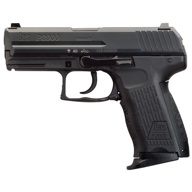 Picture of Heckler & Koch 81000037 P2000 V2 Lem Full Size Frame 9Mm Luger 13+1, 3.66" Black Steel Barrel, Serrated Steel Slide, Polymer Frame W/Picatinny Rail, Black Interchangeable Backstrap Grip, Ambidextrous M709202-A5