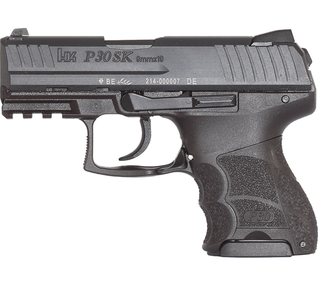 Picture of Heckler & Koch P30sk V1 Semi Auto Pistol 9Mm, 3.27 In, Rubber Grp, 10+1 Rnd, Sub Compact Blk Frame, Light Lem Trgr 730901K-A5