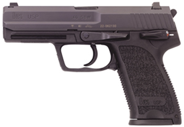 Picture of Heckler & Koch 81000314 Usp V1 Sa/Da 40 S&W Caliber With 4.25" Barrel, 13+1 Capacity, Overall Black Finish, Serrated Trigger Guard Frame, Serrated Steel Slide & Polymer Grip Includes 2 Mags M704001-A5 642230244733