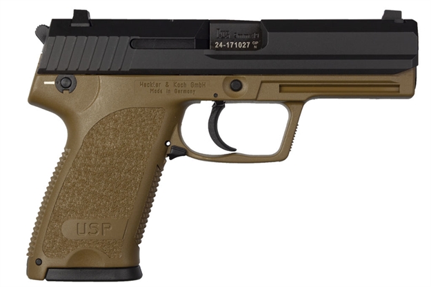 Picture of  Heckler & Koch 81000355 Usp9  Tac  9Mm   2-10R Fde     V1 642230259287