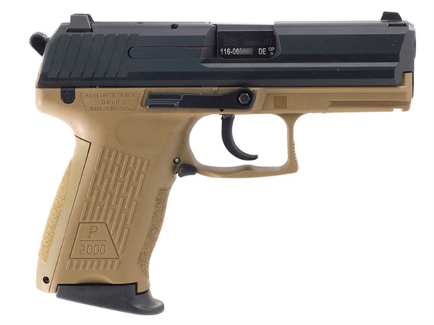 Picture of Heckler And Koch (Hk Usa) P2000 V3 9Mm Fde 3.66 2 10Rd CA Legal 81000288