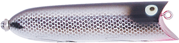 Picture of Heddon Baby Lucky 13 Popper, 2 5/8", 3/8 Oz, Black Shiner/Glitter, Floating