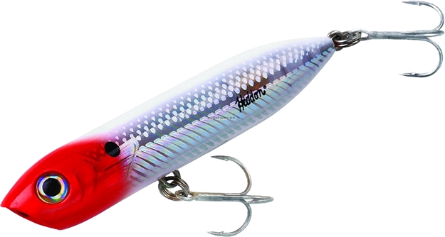 Picture of Heddon Chug'n Spook Jr. Topwater Bait, 3 1/2", 1/2 Oz, Red Head Flash, Floating