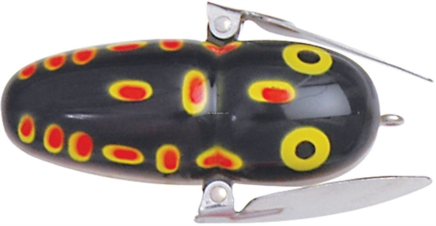 Picture of Heddon Crazy Crawler Topwater Bait, 2 3/8", 5/8 Oz, Glo Black Frog, Floating