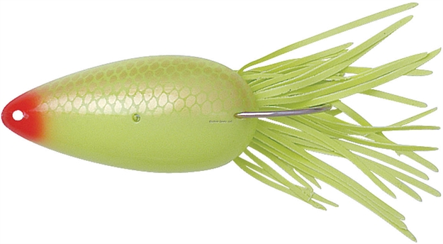 Picture of Heddon Moss Boss Weedless Spoon, 3", 3/8 Oz, Chartreuse