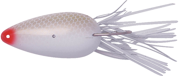 Picture of Heddon Moss Boss Weedless Spoon, 3", 3/8 Oz, White Scale