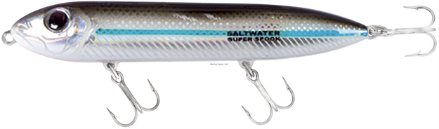 Picture of Heddon Super Spook XT Topwater Bait, 5", 1 Oz, Silver Mullet, Floating,8/Pack