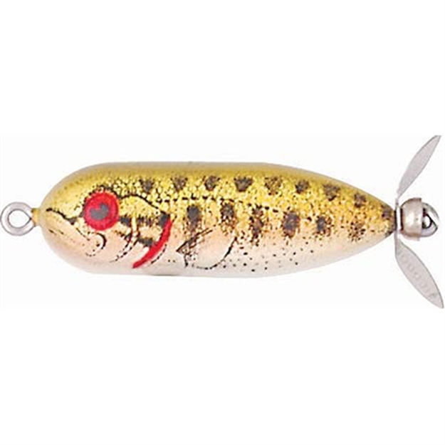 Picture of Heddon Tiny Torpedo Topwater Prop Bait, 1 7/8", 1/4 Oz, Gold Bass, Floating X0360GBB