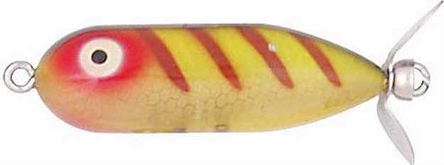 Picture of Heddon Tiny Torpedo Topwater Prop Bait, 1 7/8", 1/4 Oz, Perch, Floating