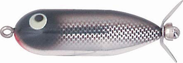 Picture of Heddon Tiny Torpedo Topwater Prop Bait, 1 7/8", 1/4 Oz, Natural Black Shiner, Floating X0360NBL