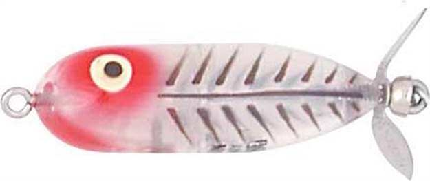 Picture of Heddon Tiny Torpedo Topwater Prop Bait, 1 7/8", 1/4 Oz, Silver Minnow, Floating