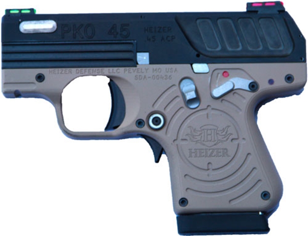 Picture of Heizer Def. Pko-45 Semi-Auto .45Acp 1-7Rd 1-5Rd Desert Sand