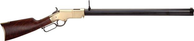 Picture of  Henry H011 Original  Full Size 44-40 Win 13+1 24.50" Blued Octagon Barrel, Polished Brass Receiver, Fancy American Walnut Wood Stock, Brass Buttplate/Pad Right Hand