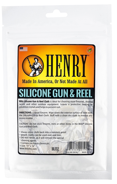 Picture of Henry 20194Pc Gun And Reel Cloth Blitz Treated Cotton Flannel 11" X 14"