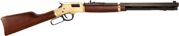 Picture of  Henry H006m327 Big Boy Classic Full Size 327 Federal Mag 10+1 20" Blued Octagon Barrel, Polished Brass Receiver, American Walnut Stock Right Hand 619835060419