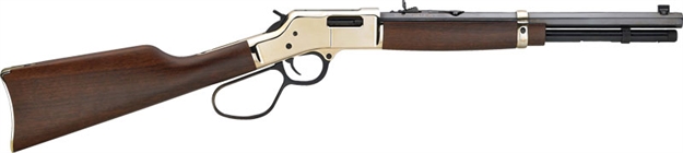 Picture of  Henry H006mr327 Big Boy Carbine Full Size 327 Federal Mag 7+1 16.50" Blued Octagon Barrel, Brass Polished Brass Receiver, American Walnut Wood Stock Right Hand