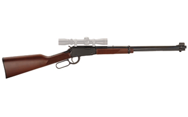 Picture of  Henry H001m Classic  Full Size Lever Action 22 Wmr 11+1, 19.25" Blued Round Barrel, Black Steel Receiver, American Walnut Stock, Right Hand 619835007001
