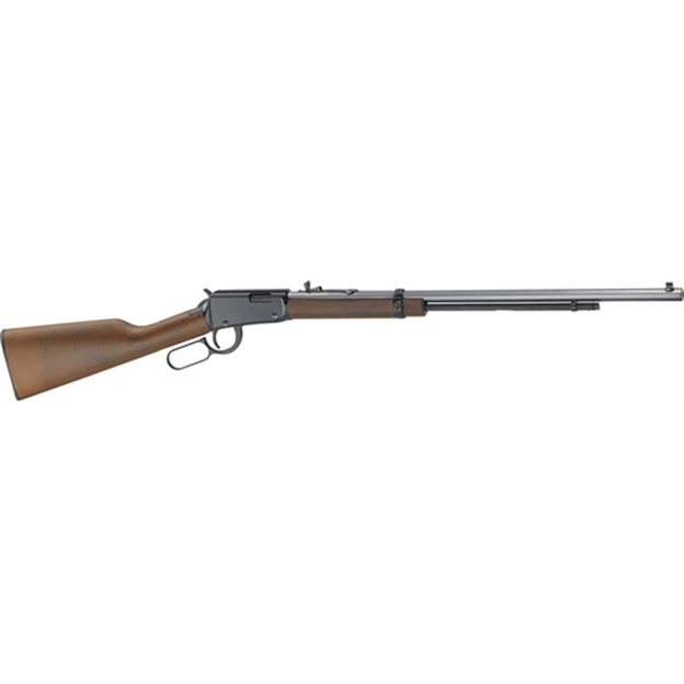 Picture of  Henry H001tmlb Frontier  Full Size 22 Wmr 12+1, 24" Blued Octagon Barrel, Grooved Black Steel Receiver, Fixed American Walnut Wood Stock 619835011176