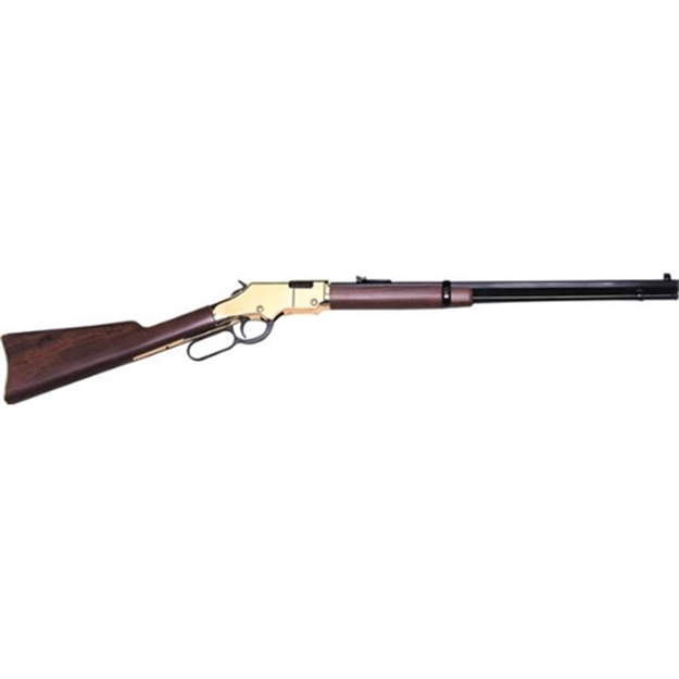 Picture of  Henry H004m Golden Boy  22 Wmr Caliber With 12+1 Capacity, 20.50" Blued Barrel, Brasslite Metal Finish & American Walnut Stock Right Hand (Full Size) 619835016003