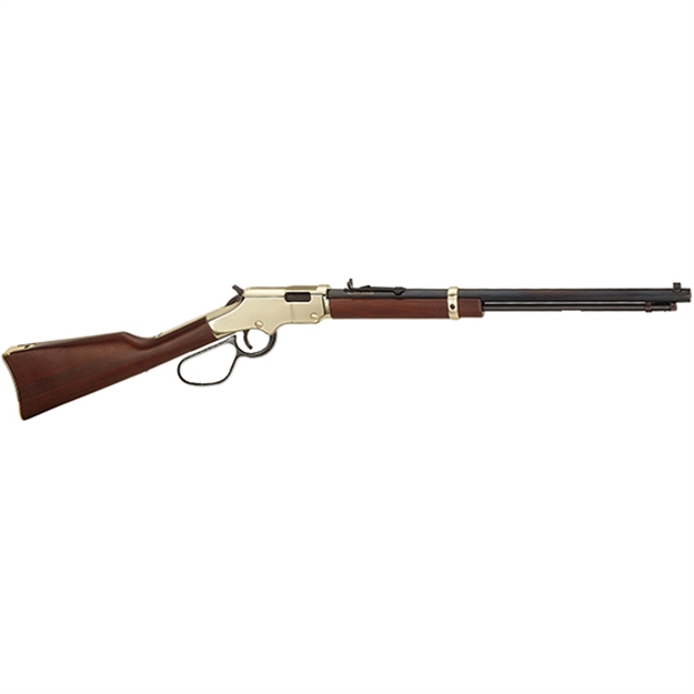 Picture of  Henry H004l Golden Boy Large Loop 22 Short, 22 Long OR 22 LR Caliber With 16 Lr/21 Short Capacity, 20" Blued Barrel, Brasslite Metal Finish & American Walnut Stock Right Hand (Full Size)