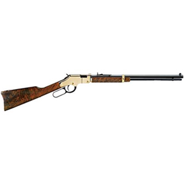 Picture of  Henry H004m Golden Boy  22 Wmr Caliber With 12+1 Capacity, 20.50" Blued Barrel, Brasslite Metal Finish & American Walnut Stock Right Hand (Full Size)