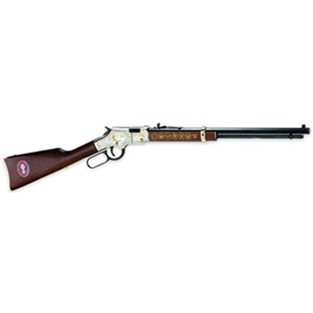 Picture of Henry Golden Boy Eagle Scout Tribute Edition Lever Rifle 22 Lr, Ambi, 20 In, Blued, Wood Stk, 16+1 Rnd, Std Trgr H004ES 619835016096