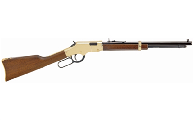 Picture of  Henry H004y Golden Boy  Youth 22 Short/ 22 Long/ 22 LR 12 Lr/16 Short Capacity, 17" Barrel, Brasslite Metal Finish, American Walnut Stock, Right Hand