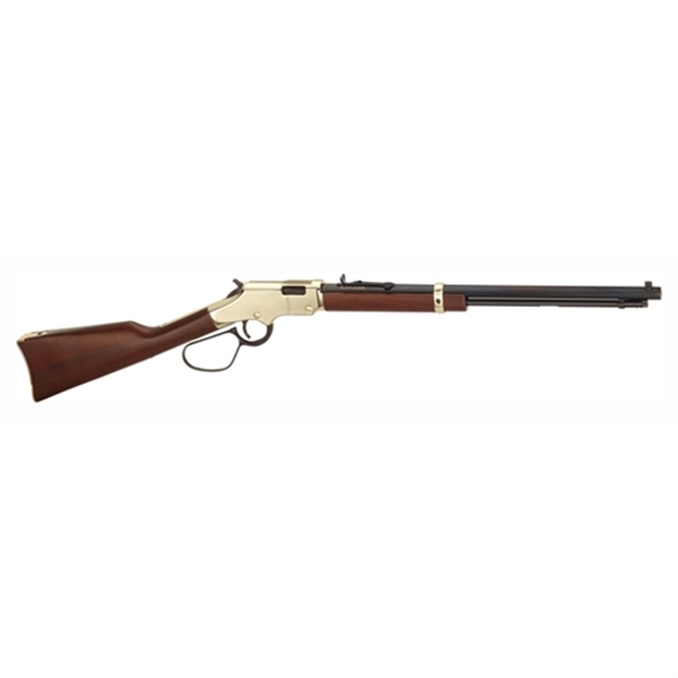Picture of  Henry H004l Golden Boy Large Loop 22 Short, 22 Long OR 22 LR Caliber With 16 Lr/21 Short Capacity, 20" Blued Barrel, Brasslite Metal Finish & American Walnut Stock Right Hand (Full Size)