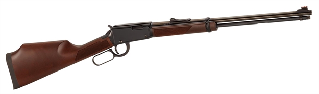 Picture of  Henry H001v Varmint Express  17 Hmr 11+1 19.25" Blued Steel Barrel, Black Steel Receiver, American Walnut Stock Right Hand