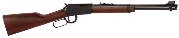 Picture of  Henry H001y Lever  Youth 22 Long/22 Lr/22 Short 12 Lr/16 Short, 16.13" Blued Round Barrel, Black Steel Receiver, American Walnut Fixed Stock,  Right Hand 619835003003