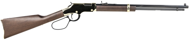 Picture of  Henry H004l Golden Boy Large Loop 22 Short, 22 Long OR 22 LR Caliber With 16 Lr/21 Short Capacity, 20" Blued Barrel, Brasslite Metal Finish & American Walnut Stock Right Hand (Full Size)
