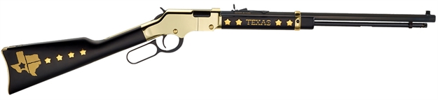 Picture of  Henry H004tx Golden Boy Texas Tribute Full Size 22 Short, 22 Long, 22 Lr, 16 Lr/21 Short, 20" Blued Barrel, Brasslite Metal Finish & American Walnut Stock Right Hand