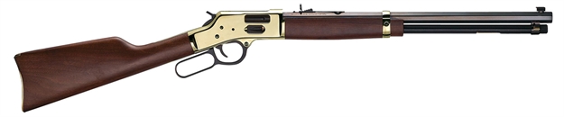 Picture of  Henry H006gm Side Gate  357 Mag/38 Special 10+1 20" Blued Octagon Barrel, Polished Brass Rec, American Walnut Stock, Adj. Sight
