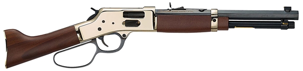 Picture of  Henry H006gml Mare's Leg Side Gate 44 Mag/44 Special 5+1 12.90" Blued Octagon Barrel, Polished Hardened Brass Receiver, American Walnut Furniture 619835060723