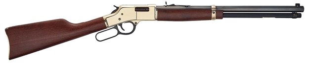 Picture of  Henry H006m327 Big Boy Classic Full Size 327 Federal Mag 10+1 20" Blued Octagon Barrel, Polished Brass Receiver, American Walnut Stock Right Hand