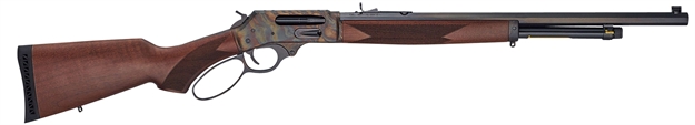 Picture of  Henry H010gcc Side Gate  Full Size 45-70 Gov 4+1 22" Blued Octagon Barrel, Color Case Hardened Steel Receiver, American Walnut Stock Right Hand 619835100177