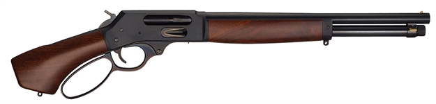 Picture of Henry Axe Lever Action, 410 Ga, 2.5", 15.14" Bbl, Blued, Walnut Pistol Grip Stock, 5+1 Rnd H018AH-410
