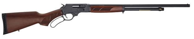 Picture of Henry H018g410 Side Gate  Full Size 410 Bore Lever 2.50" 6+1 24" Blued Steel Barrel, Blued Drilled & Tapped Steel Receiver, Fixed American Walnut Wood Stock, Right Hand H018G-410
