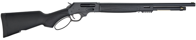 Picture of  Henry H018x410 Lever X Model 410 Gauge With 19.80" Barrel, 2.5" Chamber, 5+1 Capacity, Blued Metal Finish & Black Synthetic Stock Ambidextrous Hand (Full Size)