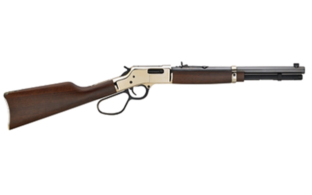 Picture of  Henry H006mr41 Big Boy Carbine Full Size 41 Rem Mag 7+1 16.50" Blued Octagon Barrel, Brass Polished Brass Receiver, American Walnut Wood Stock Right Hand