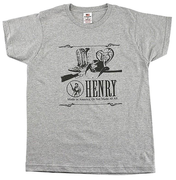 Picture of Henry Hts017s Henry Heart Ladies T-Shirt Dark Ash Small Short Sleeve