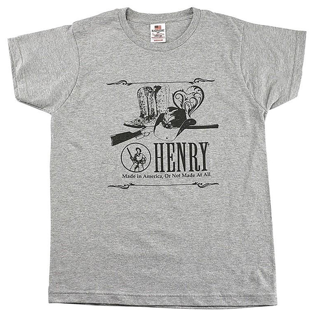 Picture of Henry Hts017xl Henry Heart Ladies T-Shirt Dark Ash XL Short Sleeve